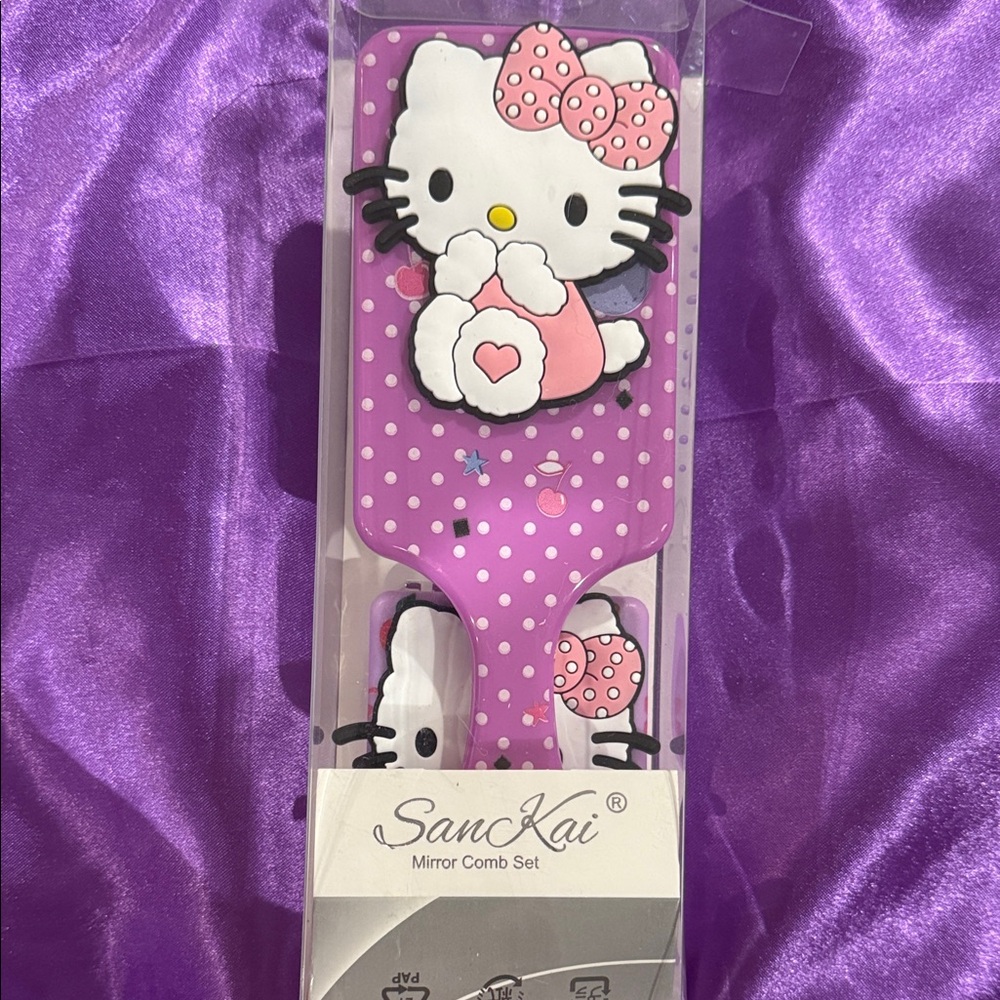 Hello Kitty Mirror Comb Set - 4 different designs to choose from